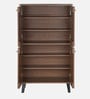 Wildon 4 Door Shoe Rack In Walnut Color