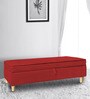 William 2 Seater Bench with Storage in Red Colour