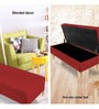 William 2 Seater Bench with Storage in Red Colour