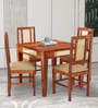 William Cane 4 Seater Dining Set In Honey Finish