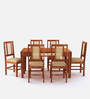 William Cane 6 Seater Dining Set In Honey Finish