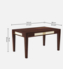 William Cane 6 Seater Dining Set In Walnut Finish