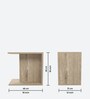 William End Table In Light Oak Finish