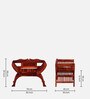 William Sheesham Wood Arm Chair In Scratch Resistant Honey Oak Finish