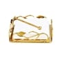 Willow Leaf Gold Stainless Steel Tissue Holder