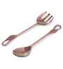 Willow Leaf Salad Server  Rose Gold