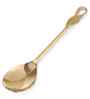 Willow Leaf Salad Server Gold