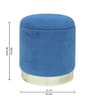 Willow Storage Sued Pouffe In Blue Colour