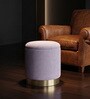 Willow Storage Sued Pouffe In Grey Colour