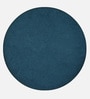Willow Storage Suede Pouffe In Blue Colour