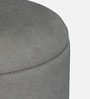 Willow Storage Suede Pouffe In Grey Colour