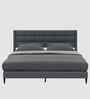 Willow Upholstered King Size Bed In Grey Colour