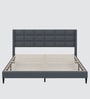 Willow Upholstered King Size Bed In Grey Colour