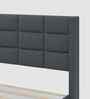 Willow Upholstered King Size Bed In Grey Colour