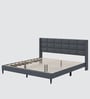 Willow Upholstered King Size Bed In Grey Colour