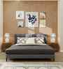 Willow Upholstered King Size Bed In Grey Colour