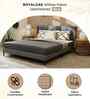 Woodlyn Upholstered Queen Size Bed In Grey Colour