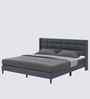 Woodlyn Upholstered Queen Size Bed In Grey Colour