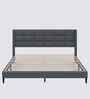 Woodlyn Upholstered Queen Size Bed In Grey Colour