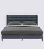 Woodlyn Upholstered Queen Size Bed In Grey Colour