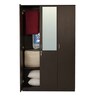 Willy 3 Door Wardrobe in Wenge Finish with Mirror