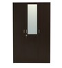 Willy 3 Door Wardrobe in Wenge Finish with Mirror