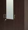 Willy 3 Door Wardrobe in Wenge Finish with Mirror
