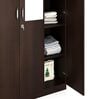 Willy 3 Door Wardrobe in New Wenge Finish with Mirror