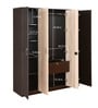 Willy 4 Door Wardrobe Without Mirror In Wenge And Sonoma Oak Finish