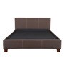 Willy King Size Upholstered Bed in Brown Finish