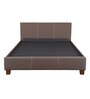 Willy King Size Upholstered Bed in Brown Finish