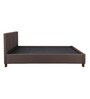 Willy King Size Upholstered Bed in Brown Finish