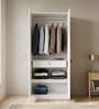 Willy Plus 2 Door Wardrobe In White Finish