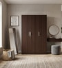 Willy Plus 3 Door Wardrobe In Walnut Finish