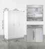 Willy Plus 3 Door Wardrobe In White Finish