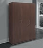 Willy 3 Door Wardrobe in Walnut Finish
