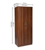 Wilson 2 Door Wardrobe in Walnut Finish