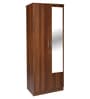 Wilson 2 Door Wardrobe With Mirror in Walnut Finish