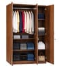 Wilson 3 Door Wardrobe in Walnut Finish