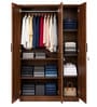 Wilson 3 Door Wardrobe in Walnut Finish