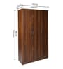 Wilson 3 Door Wardrobe in Walnut Finish