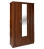 Wilson 3 Door Wardrobe With Mirror in Walnut Finish