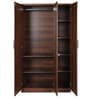 Wilson 3 Door Wardrobe With Mirror in Walnut Finish