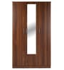 Wilson 3 Door Wardrobe With Mirror in Walnut Finish