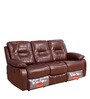 Wilson Leatherette Motorised Recliner Set in Brown Colour