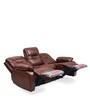 Wilson Leatherette Motorised Recliner Set in Brown Colour