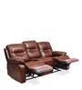 Wilson Leatherette Motorised Recliner Set in Brown Colour