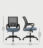 Wilson Breathable Mesh Ergonomic Chair in Grey Colour