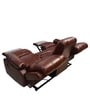 Wilson Leatherette Manual 3 Seater Recliner in Caramel Colour