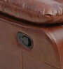 Wilson Leatherette Manual 3 Seater Recliner in Caramel Colour